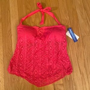 Hot pink small takini swim top with tags. Brand new, never worn